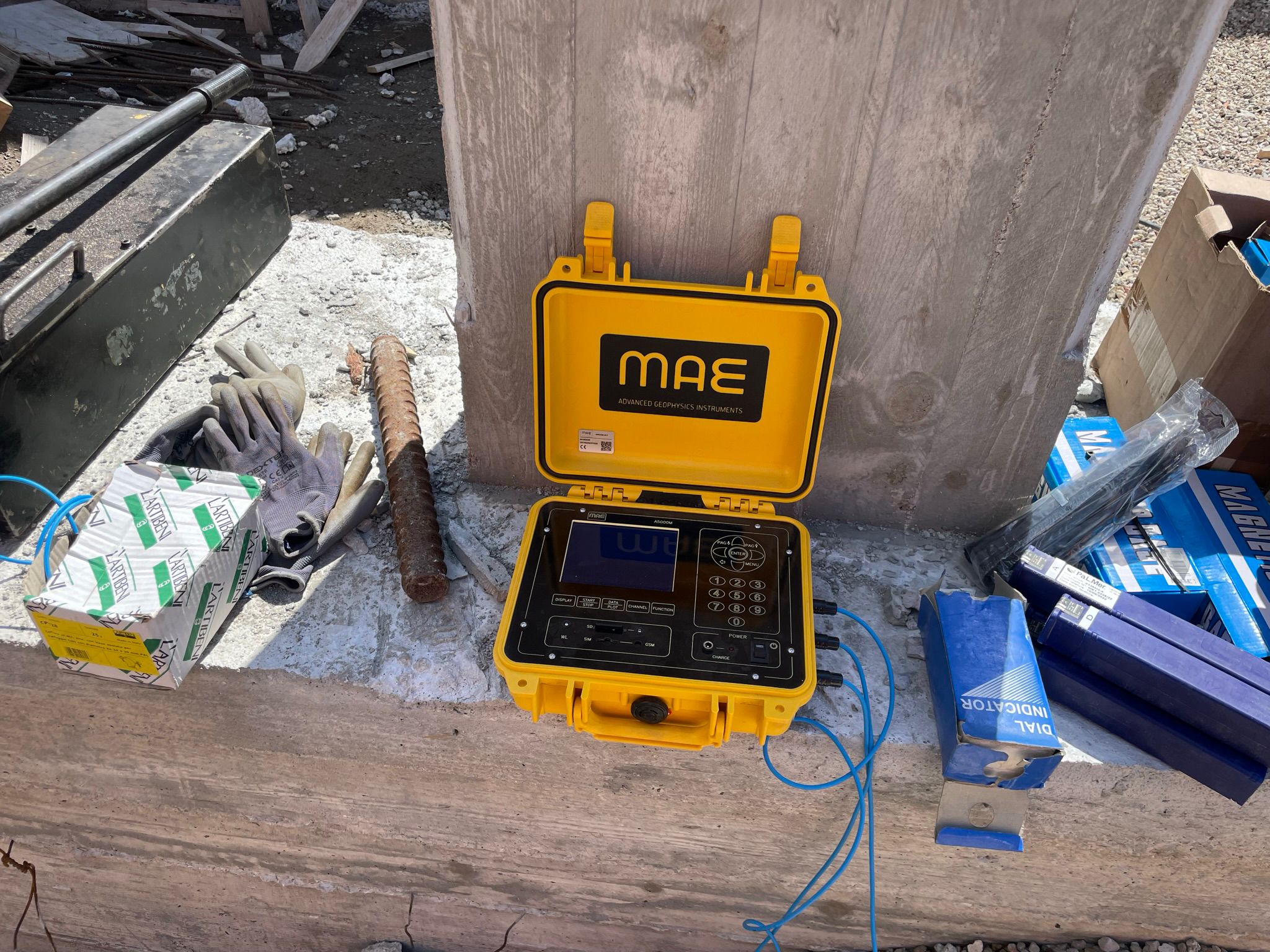 Prove di carico su palo Santa Maria CV